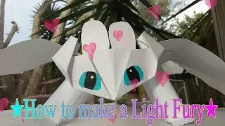 How to Make a Paper Light Fury💛How to Train Your Dragon🐉