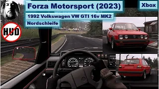 Forza Motorsport - Nordschleife - 1992 VW GTI 16v MK2 - Ohne HUD - Cockpit View - Xbox Series X