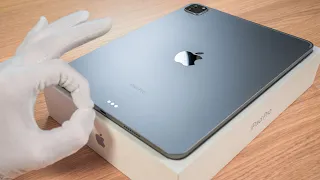 Apple iPad Pro 2022 11-inch Space Gray - Aesthetic Unboxing ASMR + Comparison iPad Pro 2020