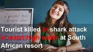 Tourist killed in shark attack in waist-high water at South African resort