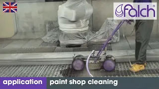 Effectively clean and remove paint from paint systems and spray booths with high-pressure cleaners