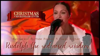 Katharine McPhee Foster & David Foster - Rudolph the red-nosed reindeer @ Rockefeller Christmas Tree