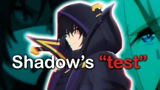 How Shadow "test" his opponents in battle