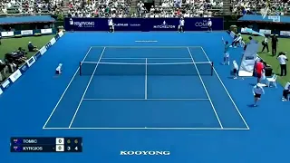 Kooyong: Bernard Tomic trick vs Nick Kyrgios