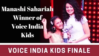 Voice India Kids Season 2 Winner Manashi Sahariah Grand Finale 2018