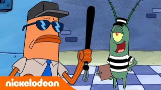 SpongeBob | Plankton di Penjara! | Nickelodeon Bahasa