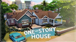 Одноэтажный дом│Строительство│One-story House│SpeedBuild│NO CC [The Sims 4]