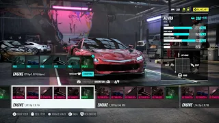 Acura NSX - All Maxed out Engines Stats+Sound | Need for Speed Heat