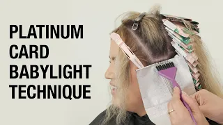 How to Do a Platinum Card Babylight on Dark Hair | All Over Foiling Technique Tutorial | Kenra Color
