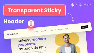 How to Create Sticky Transparent Header Menu Effect in Elementor (Easiest Way)