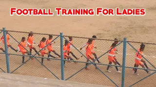 Basic Football Training For Girls || Football Training For Ladies || Girls Football Workout