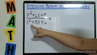 TAGALOG: Simplifying Rational Algebraic Expressions #TeacherA #MathinTagalog