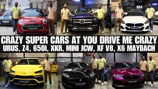 Crazy V8 Super Cars at YDMC | URUS, Z4, XKR, 650i, MINI JCW, Q5, X6, X5, X3, X1, XC90, Fpace, XF, XE