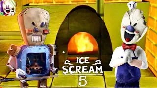 ICE Cream 5 l secret Dump Room Leak l Official Game l Ice cream 5