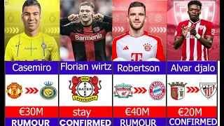 🚨 ALL LATEST CONFIRMED TRANSFER SUMMER 2024, 🔥 ROBERTSONr,CASEMIRO,Silva,Mbappe,Trent,WIRTZ✅️