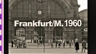 Frankfurt /M. 1960 - Stadtansichten - Henninger Turm im Bau - an East-German visits Frankfurt