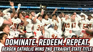 Bergen Catholic 45 Don Bosco 0 | Non-Public A Final | Crusaders Win Back to Back State Titles!