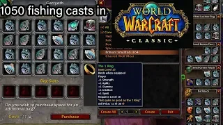 Classic Wow:  After Fishing 1050 Times, What Did I Get? (loot, fish, value...)