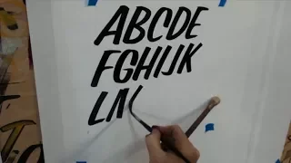 CASUAL SCRIPT ALPHABET SIGN PAINTING