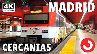🚋 Double Decker Train 🚊 Madrid Cercanías Atocha Station Walking Tour [4K 60FPS] Spain Renfe Railway