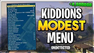 GTA 5 Online Mod Menu Kiddions Latest Version Full For Free | GTA V Mod Menu Working