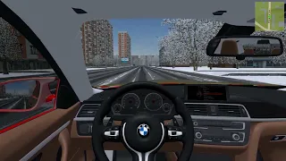 BMW M4 F82 в гололёд. City Car Driving