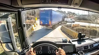 POV Truck Driving MAN TGX 470 Tordera to Peaje Martorell Barcelona Cataluña (Spain) 🇪🇸