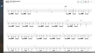 Europe - The Final Countdown (BASS TAB PLAY ALONG)