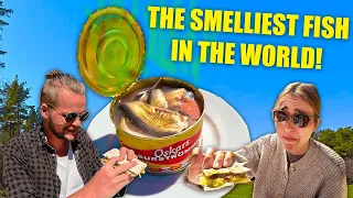 I Made my GERMAN Girlfriend Eat SURSTRÖMMING with me (Swedish Rotten Fish) 🇸🇪