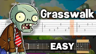 Plants vs Zombies - Grasswalk - Guitar tutorial (TAB)