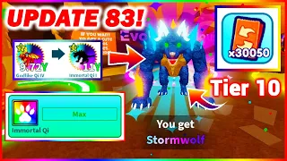 UPDATE 83! New Tier 10 Pets | Spending 30k Banshie Tickets | Weapon Fighting Simulator Roblox