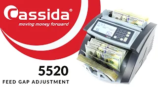 Cassida 5520 Feed Gap Adjustment