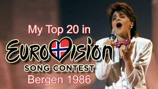 Eurovision 1986 - My Top 20 [with comments]