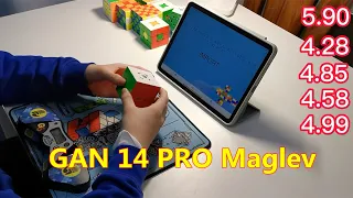 【New Product Test】GAN 14 PRO Maglev  Solves (4.81  average)