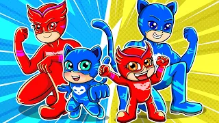 The NEW GENERATION PJ MASK! Don't worry, Baby Catboy will rescue you! | Home Daily