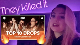 TOP 10 DROPS GRAND BEATBOX BATTLE LOOPSTATION 2019 - REACTION !