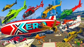 GTA V: Every Helicopters Falling to Blimp Best Extreme Longer Crash and Fail Compilation