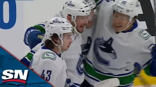 Canucks' J.T. Miller Rifles Powerplay Goal To Open Scoring vs. Maple Leafs