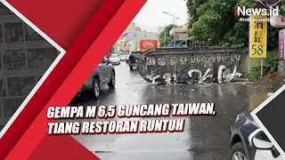 Gempa M 6,5 Guncang Taiwan, Tiang Restoran Runtuh