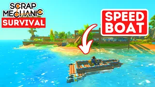 Super Easy and Efficient Boat in Scrap Mechanic Survival