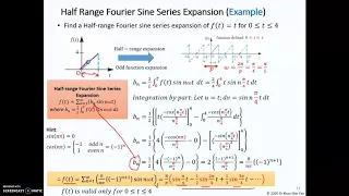 Week 11 Fourier Series Expansion Part 4_5 Half Range Fourier Sine Series Expansion