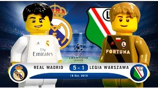 LEGO Real Madrid 5 - 1 Legia Warszawa Champions League 2016 / 2017 Group F