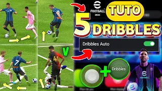 How to Dribble on eFootball 2024 mobile | Dribbling on eFootball 2024 (Pes 2024 mobile)