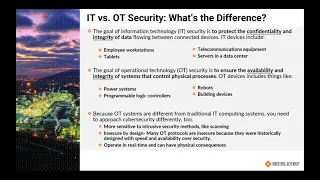 IT vs. OT Security: What’s the Difference?