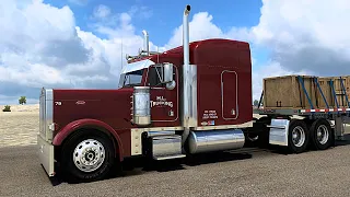 Custom 379 Extended Hood - (Big Turbo “5EK” CAT) - American Truck Simulator - ATS 4K Gameplay