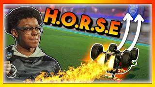 This PRO Rocket League player challenged me to a game of HORSE