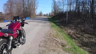 1985 honda nighthawk cb650 with amazon mufflers