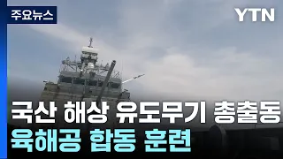 국산 해상 유도무기 '총출동'...육해공 합동 훈련 / YTN