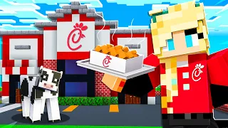 I Opened a SECRET Restaurant on Preston's Minecraft Server!