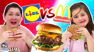 MCDONALDS vs. LIDL BURGER 🍔  Der große Vergleich - Geschichten und Spielzeug